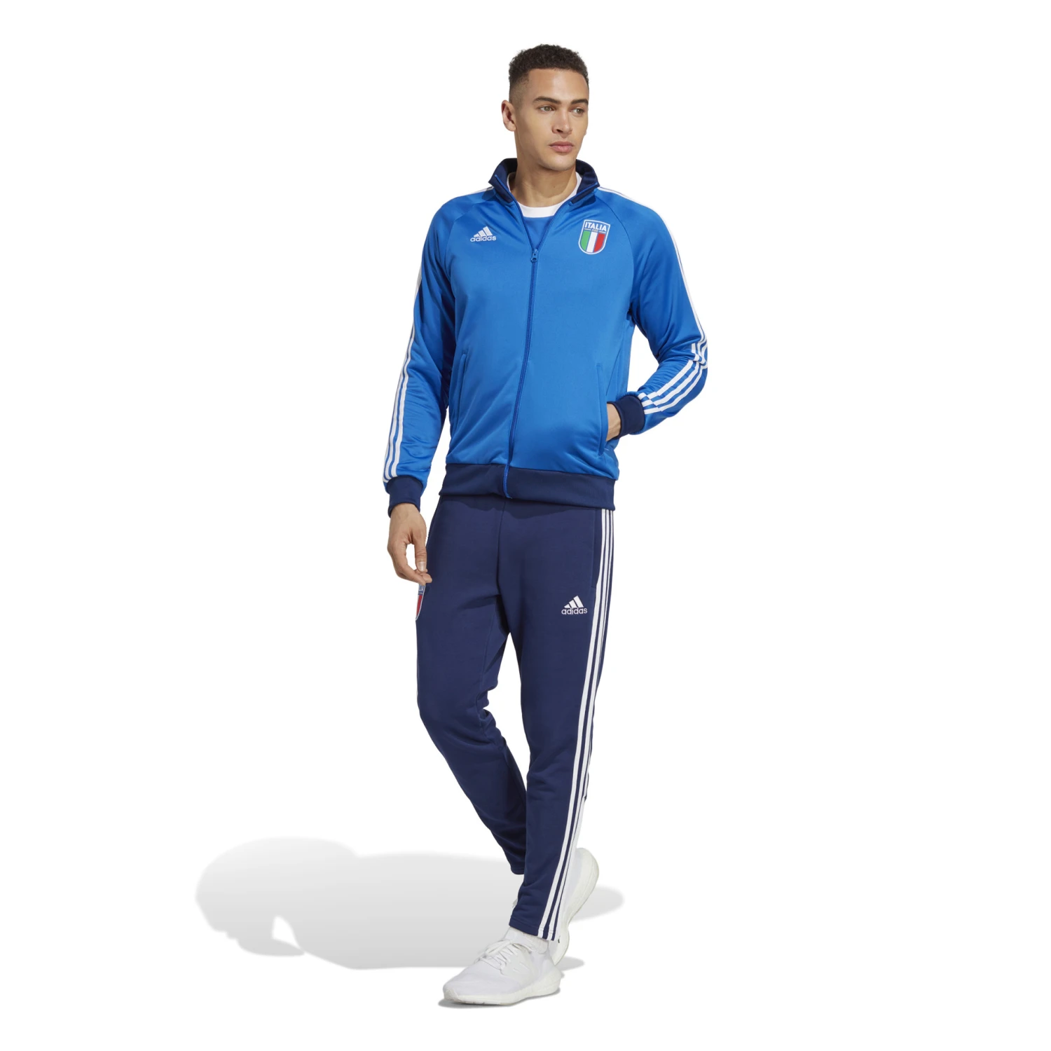 Adidas Italy 2023 DNA Track Jacket (Blue) 7 Adidas Italy 2023 DNA Track Jacket (Blue) - Image 5