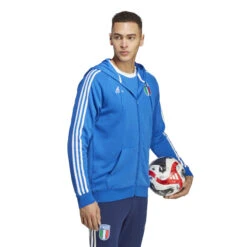 Adidas Italy 2023 Full-Zip Hoodie (Blue) 12 Adidas Italy 2023 Full-Zip Hoodie (Blue) -Sports-Football Apparel adidas italy 2023 full zip hoodie blue 3