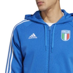 Adidas Italy 2023 Full-Zip Hoodie (Blue) 15 Adidas Italy 2023 Full-Zip Hoodie (Blue) -Sports-Football Apparel adidas italy 2023 full zip hoodie blue 6