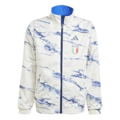 Adidas Italy 2023 Reversible Anthem Jacket Youth (Blue/White)