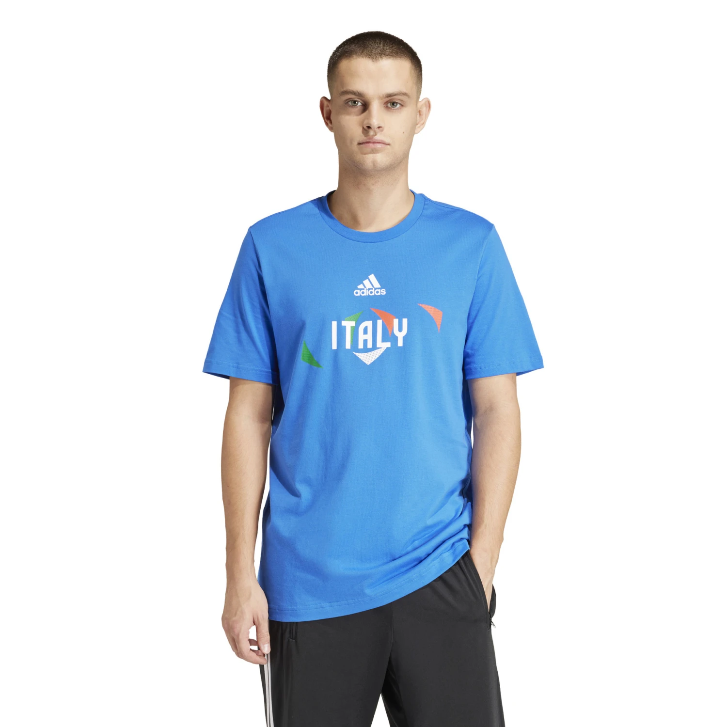 Adidas Italy 2024 T-Shirt (Blue) 4 Adidas Italy 2024 T-Shirt (Blue) - Image 2
