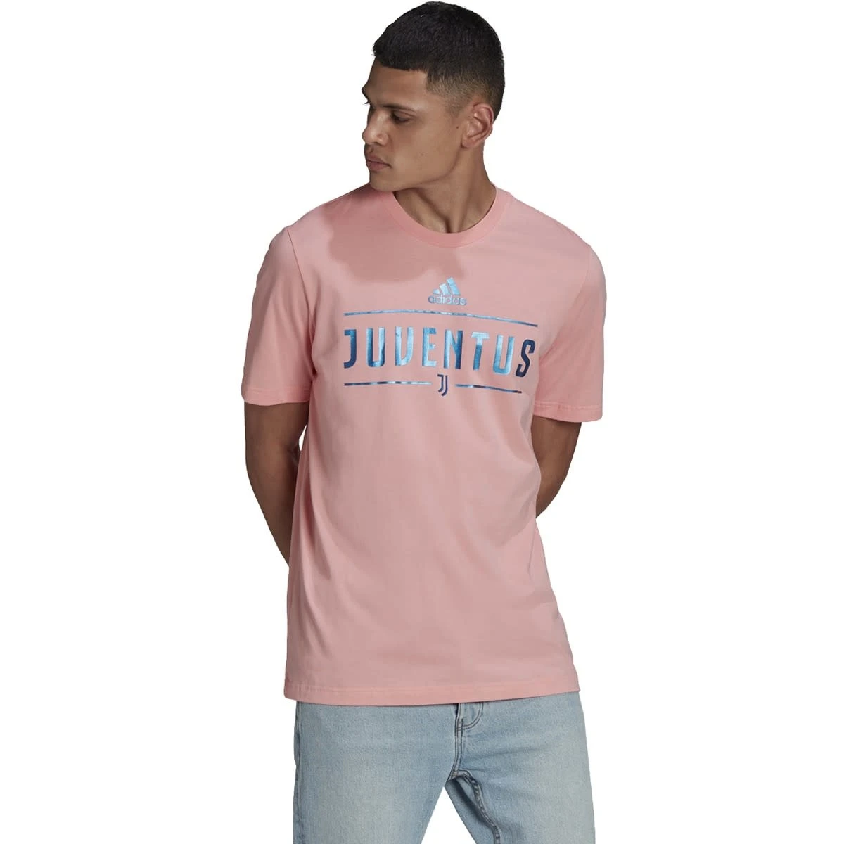 Adidas Juventus 21/22 Graphic Tee (Pink) 5 Adidas Juventus 21/22 Graphic Tee (Pink) - Image 3