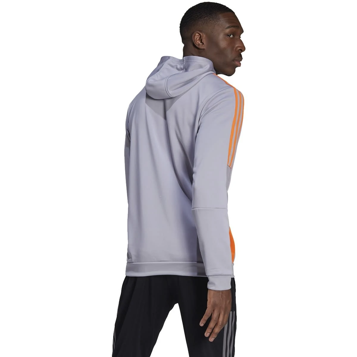 Adidas Juventus 21/22 Tiro 21 Hooded Track Top (Gray/Orange) 4 Adidas Juventus 21/22 Tiro 21 Hooded Track Top (Gray/Orange) - Image 2