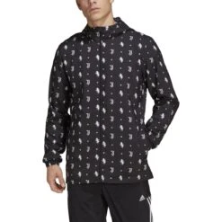 Adidas Juventus 21/22 Windbreaker (Black)
