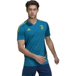 Adidas Juventus 22/23 Condivo 22 Training Jersey (Teal) -Sports-Football Apparel adidas juventus 22 23 condivo 22 training jersey t 2
