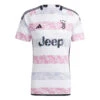 Adidas Juventus 23/24 Away Jersey (White/Pink/Gray) -Sports-Football Apparel adidas juventus 23 24 away jersey white pink gray