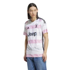 Adidas Juventus 23/24 Away Jersey (White/Pink/Gray) -Sports-Football Apparel adidas juventus 23 24 away jersey white pink gray 2