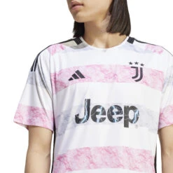 Adidas Juventus 23/24 Away Jersey (White/Pink/Gray) -Sports-Football Apparel adidas juventus 23 24 away jersey white pink gray 4
