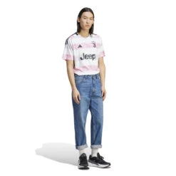 Adidas Juventus 23/24 Away Jersey (White/Pink/Gray) -Sports-Football Apparel adidas juventus 23 24 away jersey white pink gray 6