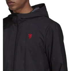 Adidas Manchester United 21/22 Windbreaker (Black) -Sports-Football Apparel adidas manchester united 21 22 windbreaker black 8