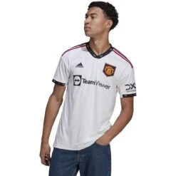 Adidas Manchester United 22/23 Away Jersey (White) -Sports-Football Apparel adidas manchester united 22 23 away jersey white 2