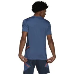 Adidas Manchester United 22/23 Condivo 22 Training Jersey (Blue/Orange) -Sports-Football Apparel adidas manchester united 22 23 condivo 22 training 1