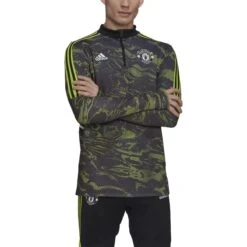 Adidas Manchester United 22/23 Condivo 22 Training Top (Black/Lime)