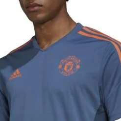 Adidas Manchester United 22/23 Condivo 22 Training Jersey (Blue/Orange) -Sports-Football Apparel adidas manchester united 22 23 condivo 22 training 3