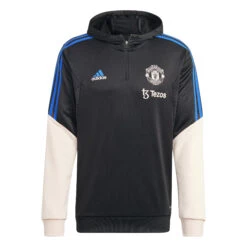Adidas Manchester United 22/23 Hooded Track Top (Black/Pink)
