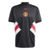 Adidas Manchester United 22/23 Icon Jersey (Black) -Sports-Football Apparel adidas manchester united 22 23 icon jersey black