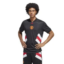 Adidas Manchester United 22/23 Icon Jersey (Black) -Sports-Football Apparel adidas manchester united 22 23 icon jersey black 2