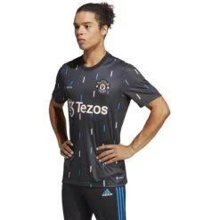 Adidas Manchester United 22/23 Prematch Jersey (Black/Pink) -Sports-Football Apparel adidas manchester united 22 23 prematch jersey bla 2