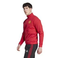Adidas Manchester United 23/24 Anthem Jacket (Red) -Sports-Football Apparel adidas manchester united 23 24 anthem jacket red 3