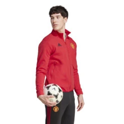 Adidas Manchester United 23/24 Anthem Jacket (Red) -Sports-Football Apparel adidas manchester united 23 24 anthem jacket red 4