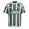 Adidas Manchester United 23/24 Away Jersey Youth (Green/White) -Sports-Football Apparel adidas manchester united 23 24 away jersey youth g