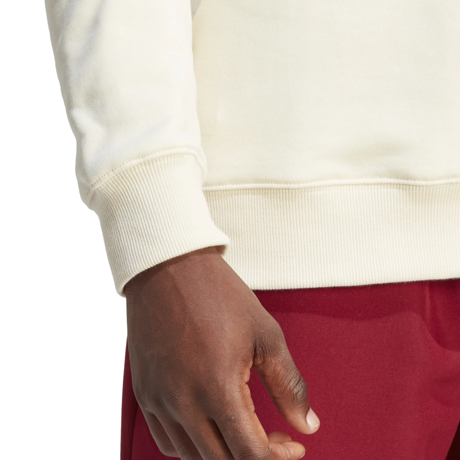 Adidas Manchester United 23/24 Lifestyle Crew Sweatshirt (Cream) 7 Adidas Manchester United 23/24 Lifestyle Crew Sweatshirt (Cream) - Image 5