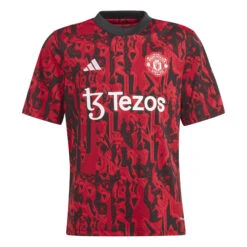 Adidas Manchester United 23/24 Prematch Jersey Youth (Red/Black) -Sports-Football Apparel adidas manchester united 23 24 prematch jersey you 6