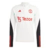 Adidas Manchester United 23/24 Tiro Training Top (White) -Sports-Football Apparel adidas manchester united 23 24 tiro training top w