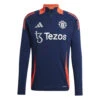 Adidas Manchester United 24/25 1/4 Zip Training Top (Navy/Orange) -Sports-Football Apparel adidas manchester united 24 25 1 4 zip training to
