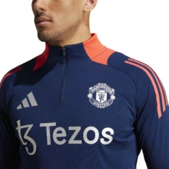 Adidas Manchester United 24/25 1/4 Zip Training Top (Navy/Orange) 13 Adidas Manchester United 24/25 1/4 Zip Training Top (Navy/Orange) -Sports-Football Apparel adidas manchester united 24 25 1 4 zip training to 5