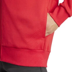 Adidas Manchester United 24/25 Anthem Hooded Jacket (Red) -Sports-Football Apparel adidas manchester united 24 25 anthem hooded jacke 5