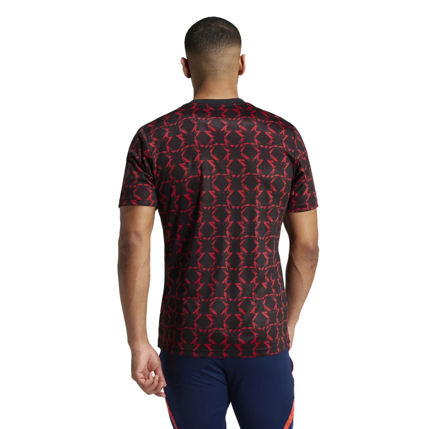 Adidas Manchester United 24/25 Prematch Jersey (Black/Red) 6 Adidas Manchester United 24/25 Prematch Jersey (Black/Red) - Image 4