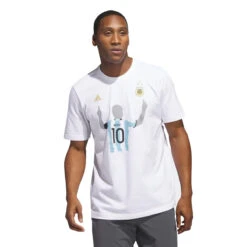 Adidas Messi Argentina 2022 Winners Tee (White) 10 Adidas Messi Argentina 2022 Winners Tee (White) -Sports-Football Apparel adidas messi argentina 2022 winners tee white 3