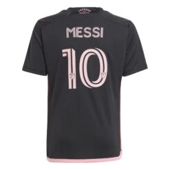 Adidas Messi Inter Miami 2024 Away Jersey Youth (Black/Pink)