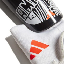 Adidas Messi Match Junior Shin Guards (Black/White/Orange) -Sports-Football Apparel adidas messi match junior shin guards black white 2