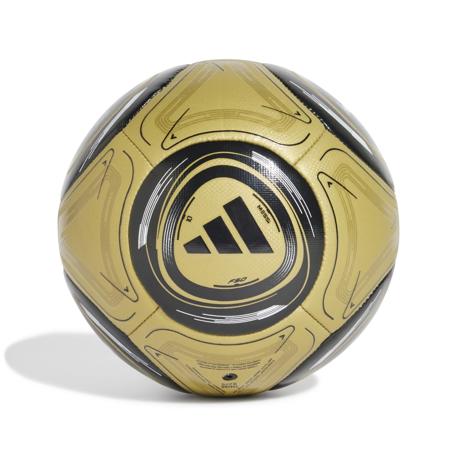 Adidas Messi Mini Ball (Gold/Black) 4 Adidas Messi Mini Ball (Gold/Black) - Image 2