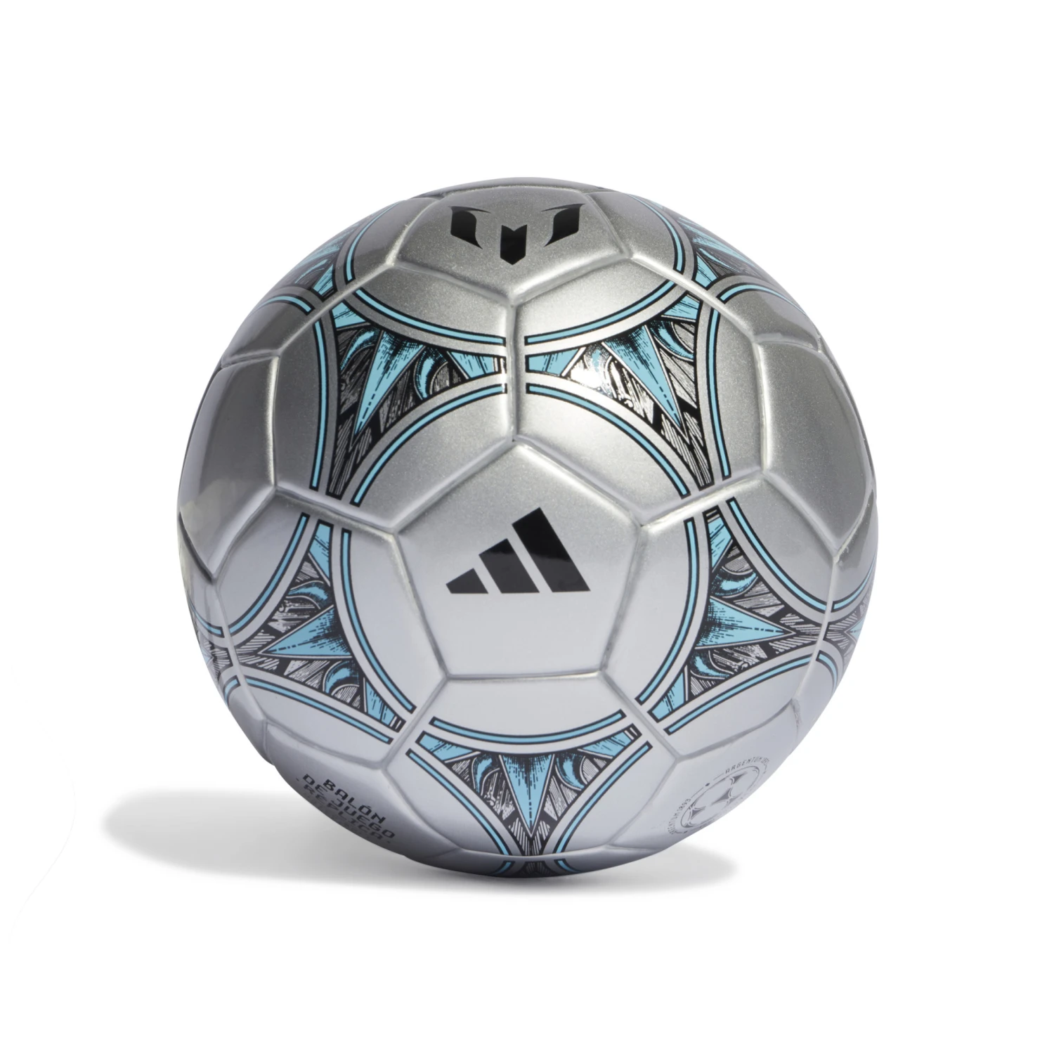 Adidas Messi Mini Ball (Silver/Black) 4 Adidas Messi Mini Ball (Silver/Black) - Image 2