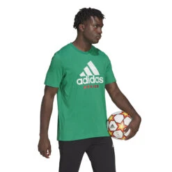 Adidas Mexico 2022 Graphic SS Tee (Green) -Sports-Football Apparel adidas mexico 2022 graphic ss tee green 4