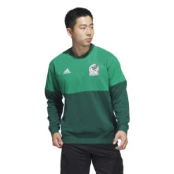 Adidas Mexico 2022 Woven Crew Sweatshirt (Green) 17 Adidas Mexico 2022 Woven Crew Sweatshirt (Green) -Sports-Football Apparel adidas mexico 2022 woven crew sweatshirt green 4