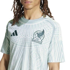 Adidas Mexico 2024 Away Jersey (Linen Green) -Sports-Football Apparel adidas mexico 2024 away jersey linen green 4