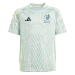 Sports-Football Apparel 12 Adidas Mexico 2024 Away Jersey Youth (Linen Green)