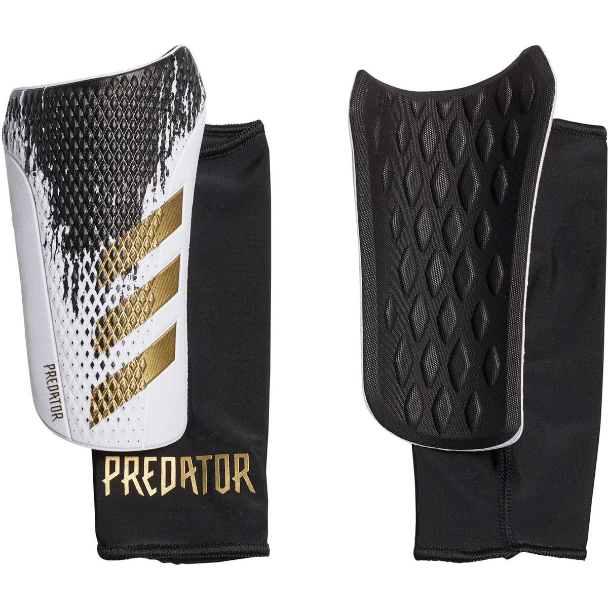 Adidas Predator Competition Shin Guard (White/Black/Gold) 3 Adidas Predator Competition Shin Guard (White/Black/Gold)