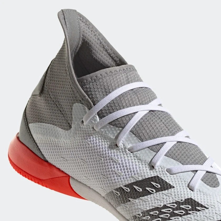 Adidas Predator Freak.3 Indoor (White/Silver) 8 Adidas Predator Freak.3 Indoor (White/Silver) - Image 6