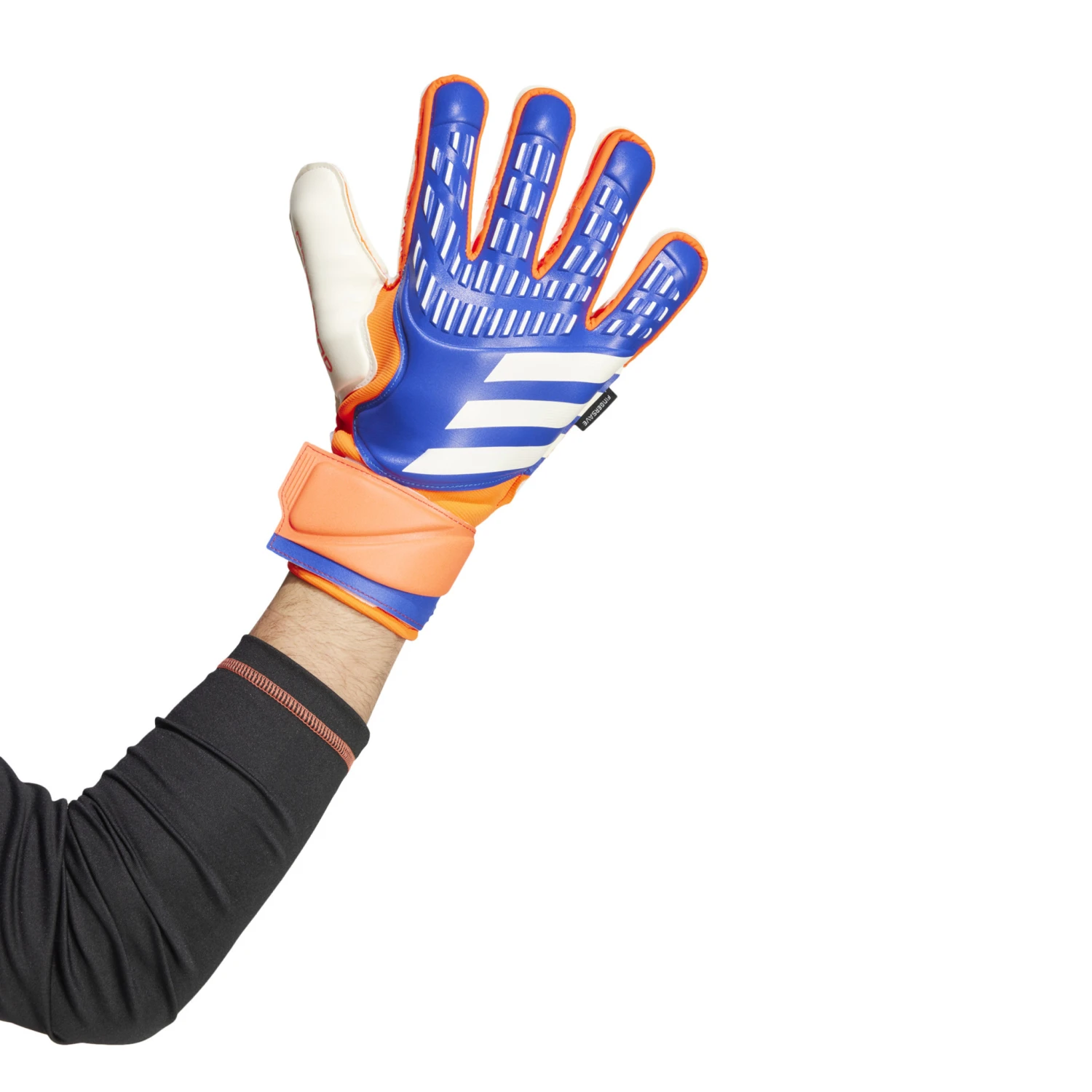 Adidas Predator Match Fingersave Gloves (Blue/Orange) 4 Adidas Predator Match Fingersave Gloves (Blue/Orange) - Image 2
