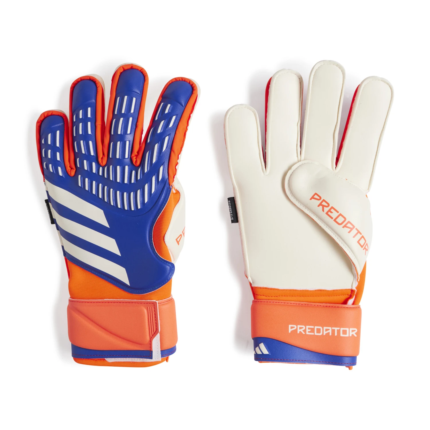 Adidas Predator Match Fingersave Gloves (Blue/Orange) 3 Adidas Predator Match Fingersave Gloves (Blue/Orange)
