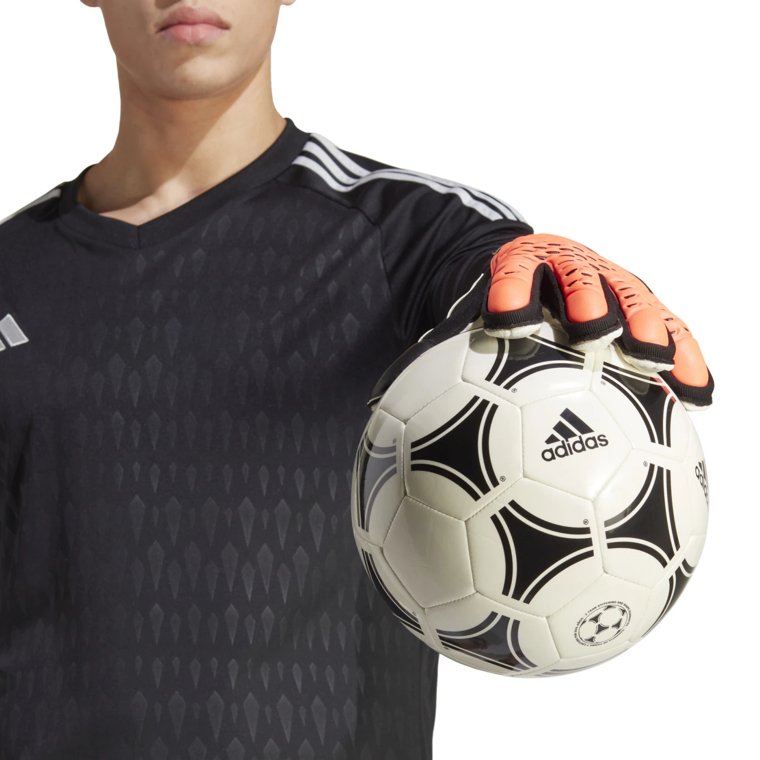 Adidas Predator Match Fingersave Gloves (Orange/Black) 7 Adidas Predator Match Fingersave Gloves (Orange/Black) - Image 6