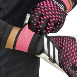 Adidas Predator Pro Fingersave Goalkeeper Gloves (Black/Pink) -Sports-Football Apparel adidas predator pro fingersave goalkeeper gloves b 4