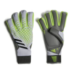 Adidas Predator Pro Fingersave Goalkeeper Gloves (White/Lime)