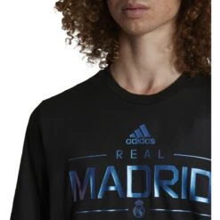 Adidas Real Madrid 21/22 Graphic Tee (Black) -Sports-Football Apparel adidas real madrid 21 22 graphic tee black 3