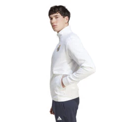 Adidas Real Madrid 23/24 Anthem Jacket (White) -Sports-Football Apparel adidas real madrid 23 24 anthem jacket white 2